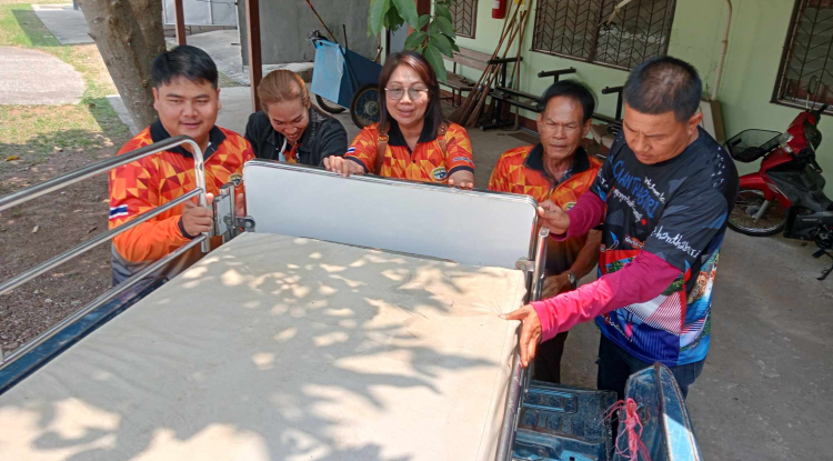 มอบเตียงนอนสำหรับผู้ป่วยมอบให้ผู้สูงอายุที่ป่วยติดเตียง 