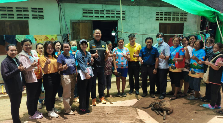 ลงพื้นที่เพื่อช่วยเหลือด้านการส่งเสริมอาชีพให้แก่ผู้ที่มีภาวะพึ่งพิง ติดบ้าน ติดเตียง