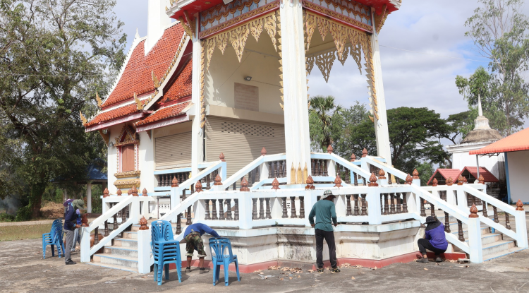 ลงพื้นที่บูรณะปฏิสังขรณ์ฌาปนสถานบ้านจระเข้หิน 