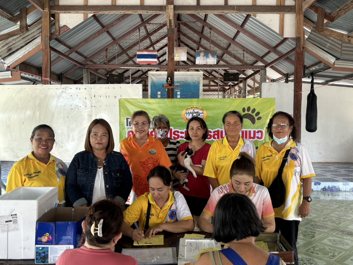 โครงการควบคุมประชากรสุนัข-แมว บ้านจระเข้หินหมู่ที่ 3 ณ ศาลาประชาคมหมู่ที่ 3 ตำบลจระเข้หิน อำเภอครบุรี จังหวัดนครราชสีมา