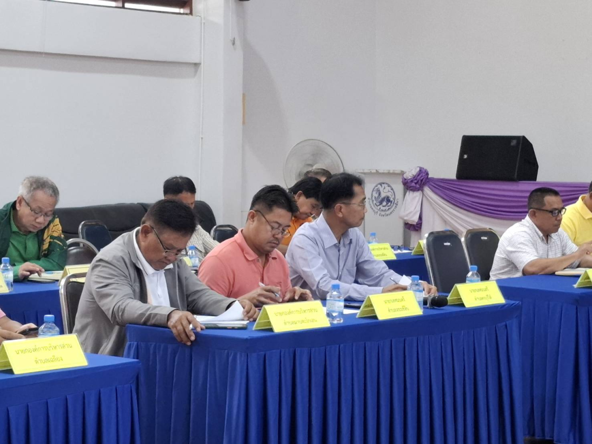 ประชุมหัวหน้าส่วนราชการประจำเดือนกรกฎาคม 2568 ณ ศาลาประชาคมที่ว่าการอำเภอครบุรี