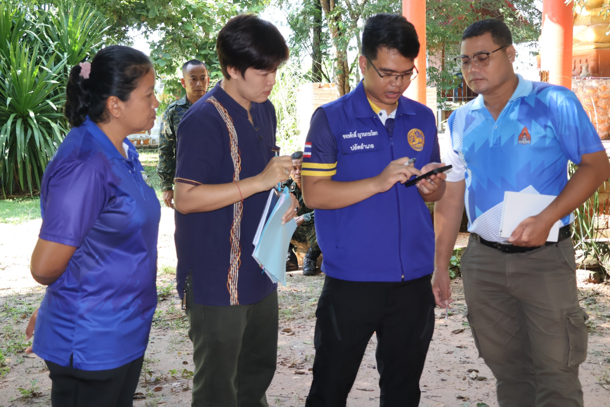 ลงพื้นที่ร่วมหาแนวทางการแก้ไขปัญหาเรื่องการใช้เสียงตามที่ประชาชนได้เขียนคำร้องมายังสำนักงานเทศบาลตำบลจระเข้หิน 