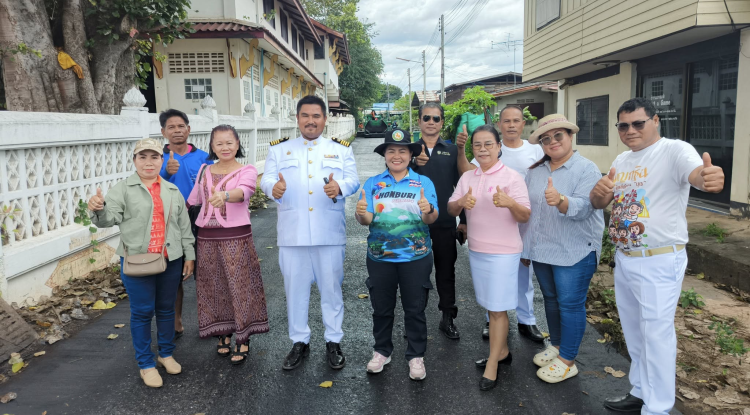 ลงพื้นที่สำรวจตรวจสอบการซ่อมแซมและปรับปรุงผิวทางที่ชำรุดให้ดียิ่งขึ้น ณ หมู่ที่ 1 ตำบลจระเข้หิน อำเภอครบุรี จังหวัดนครราชสีมา