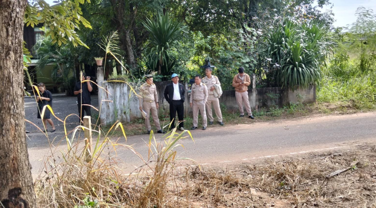 ลงพื้นที่ดูหลักหมุดที่ดินร่วมกับสำนักงานที่ดินจังหวัดนครราชสีมาสาขาครบุรี