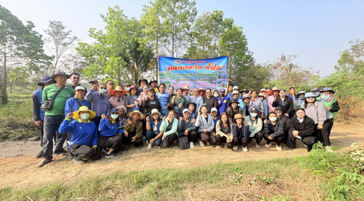 โครงการคลองสวยน้ำใส ณ บริเวณคลองลำมะเกวียนน้อย-คลองใหญ่บ้านไผ่ ตำบลจระเข้หิน อำเภอครบุรี จังหวัดนครราชสีมา