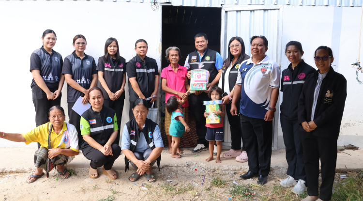 ลงพื้นที่เยี่ยมบ้านนางสาวคำตัน รักอนามัย