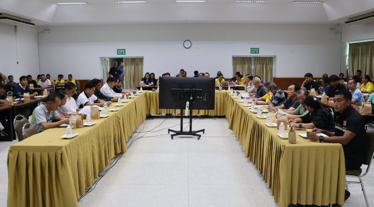 เข้าร่วมการประชุมเตรียมความพร้อมการจัดงานทอดผ้าป่าสามัคคีเพื่อพัฒนาโรงพยาบาลครบุรี