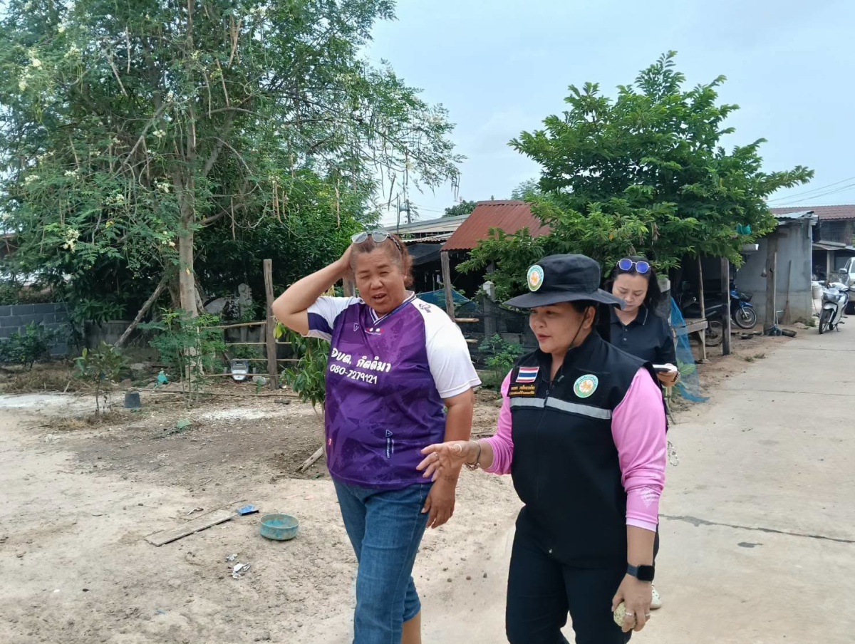 ลงพื้นที่สำรวจเพื่อหาแนวทางการแก้ไขปัญหาน้ำท่วมขังเวลาเกิดฝนตกหนัก 