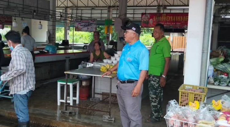  ลงพื้นที่ทำความสะอาดตลาดสดเทศบาลตำบลจระเข้หิน