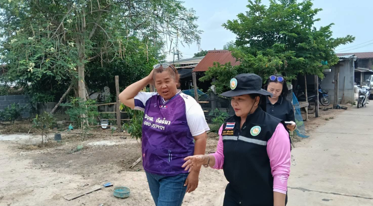 ลงพื้นที่สำรวจเพื่อหาแนวทางการแก้ไขปัญหาน้ำท่วมขังเวลาเกิดฝนตกหนัก 