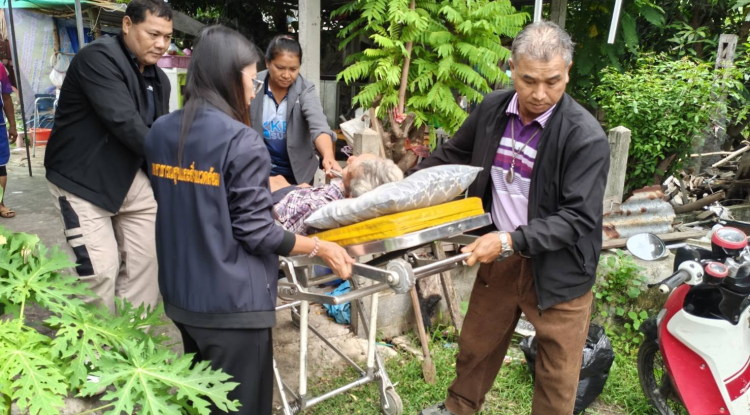 ลงพื้นที่ช่วยเหลือ ผู้ป่วยฉุกเฉิน พร้อมนำส่งโรงพยาบาลครบุรี 