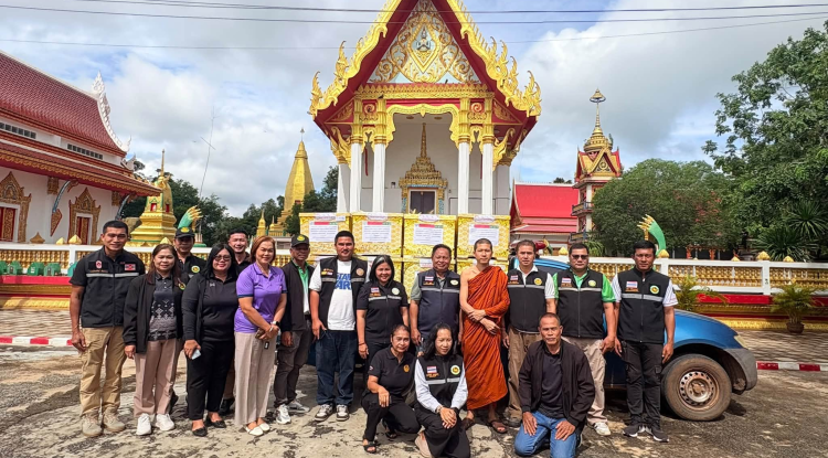 ร่วมถวายโรงศพเพื่อใช้ในพิธีพิธีศพในทางพระพุทธศาสนาและเพื่อการสาธารณกุศลแก่ผู้ยากไร้ในเขตตำบลจระเข้หิน ให้แก่วัดสว่างหนองแวง(บ้านไผ่) 